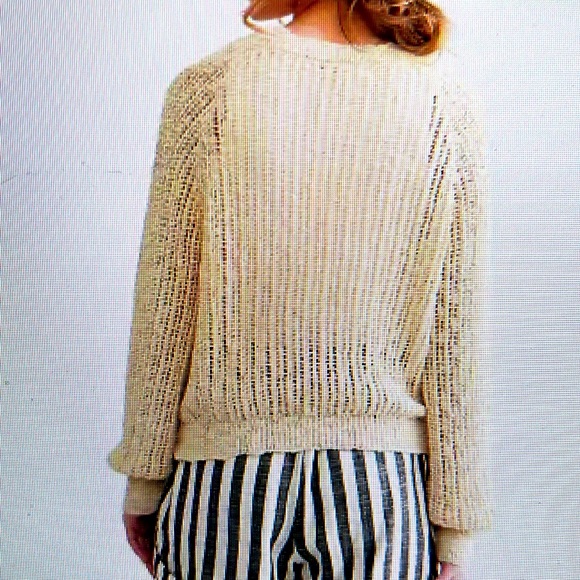 Blu Pepper Open Stitch Cardigan Sweater - Picture 3 of 5